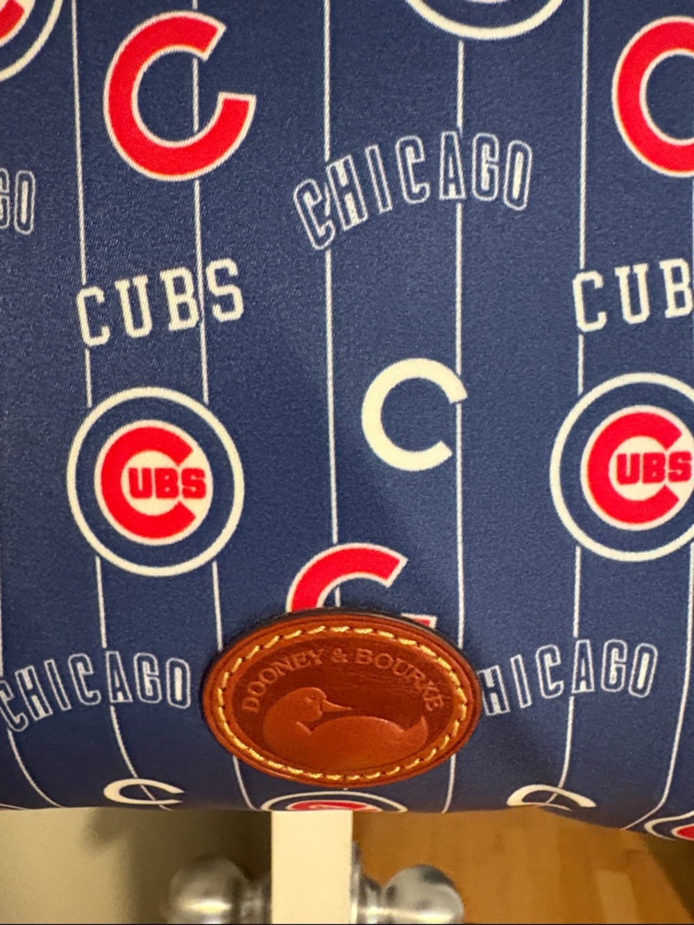 Dooney And Bourke Chicago Cubs Shoulder Bag Blue MLB Officially
Licensed. NWOT. - Picture 3 of 11